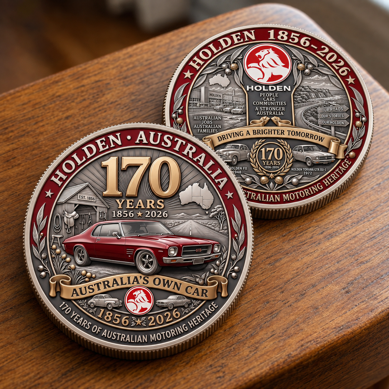 170 Year Australian Automotive Heritage Commemorative Collectible Coin