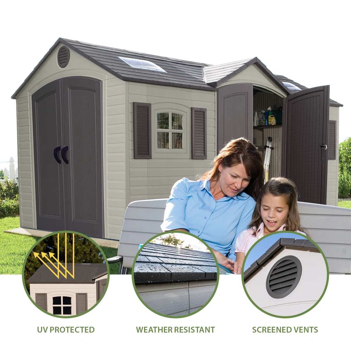 15 Ft. x 8 Ft. Outdoor Storage Shed