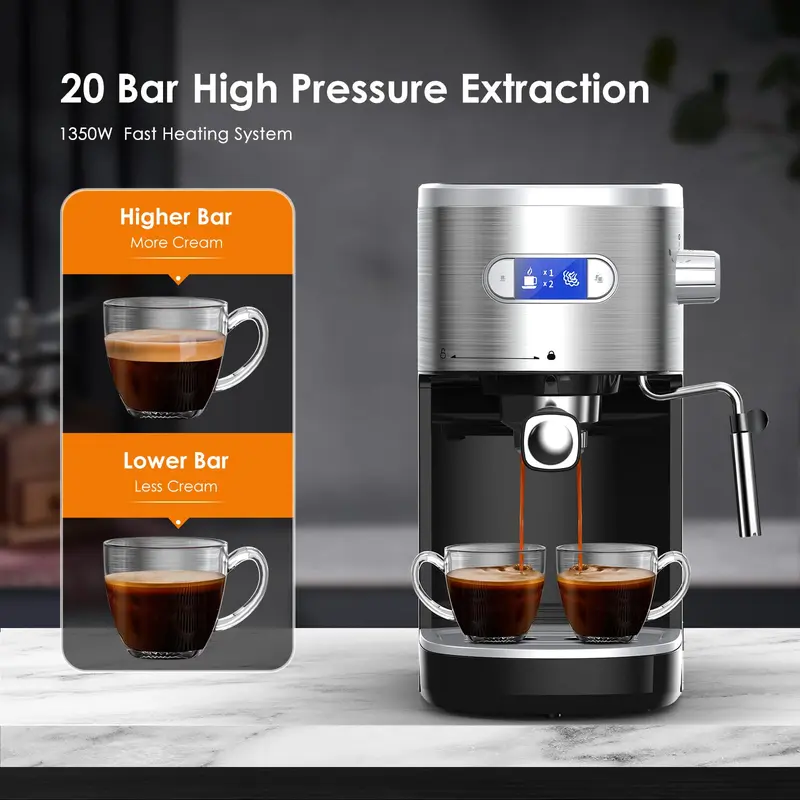 Semi-Automatic Espresso Machine, 20Bar