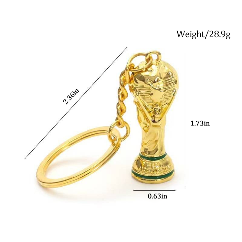 ⚽🏆 Trophy & Ball Keychain
