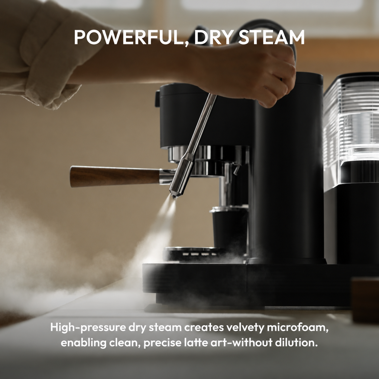 All-in-One Smart Espresso Machine with Grinder & Milk Frother – Complete Home Barista Coffee Maker Set