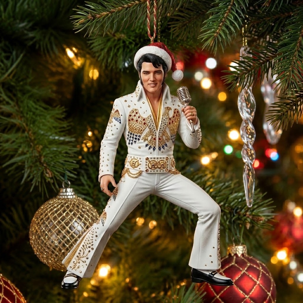 Rock Around the Christmas Tree: King of Rock 'n' Roll Ornament