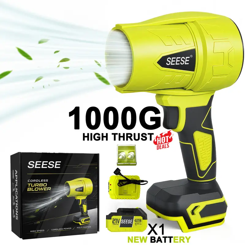 Turbo Jet Blower Cordless Air Duster - Dry the Whole Car Without Touching the Paint
