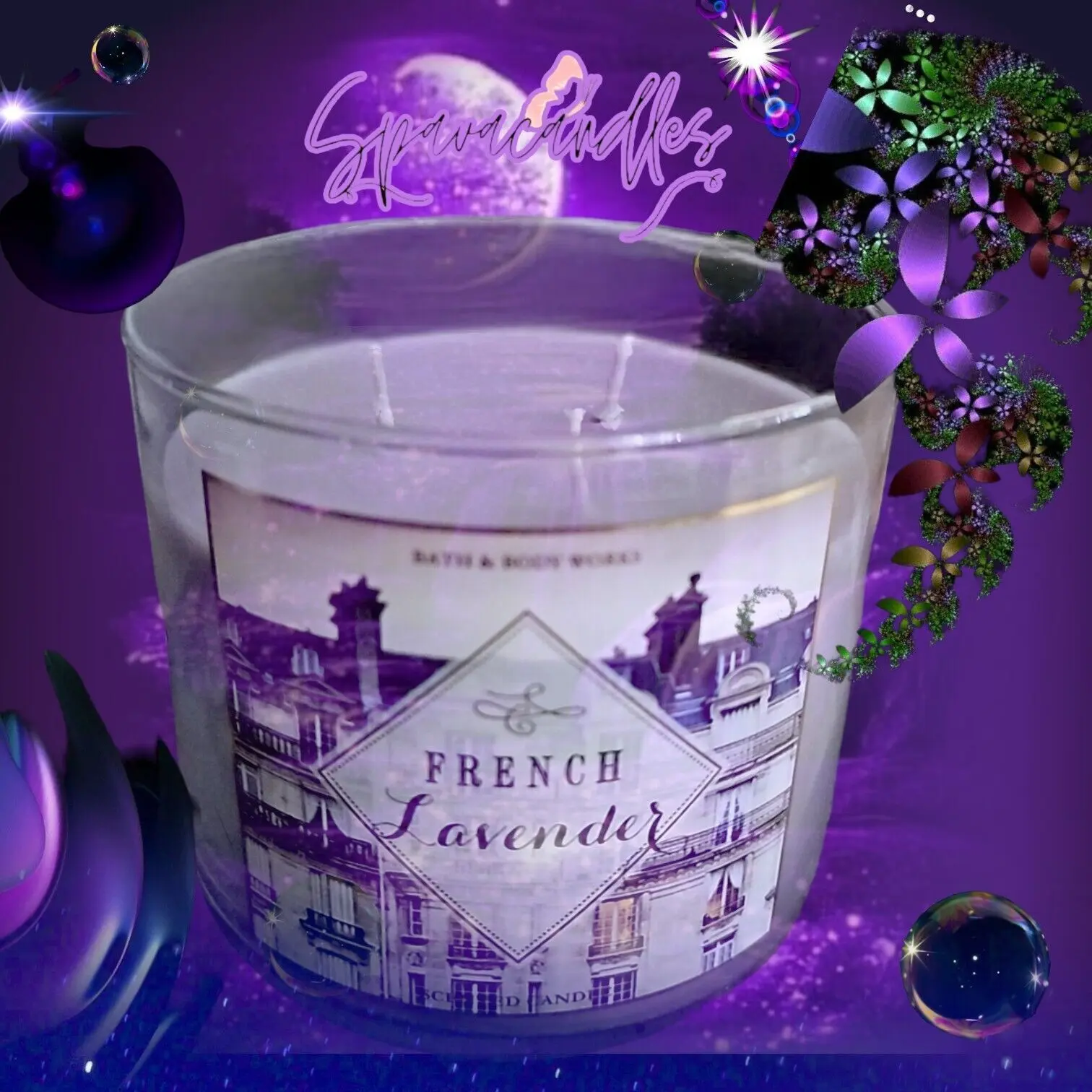 3 Wick Candle - French Lavender US Seller