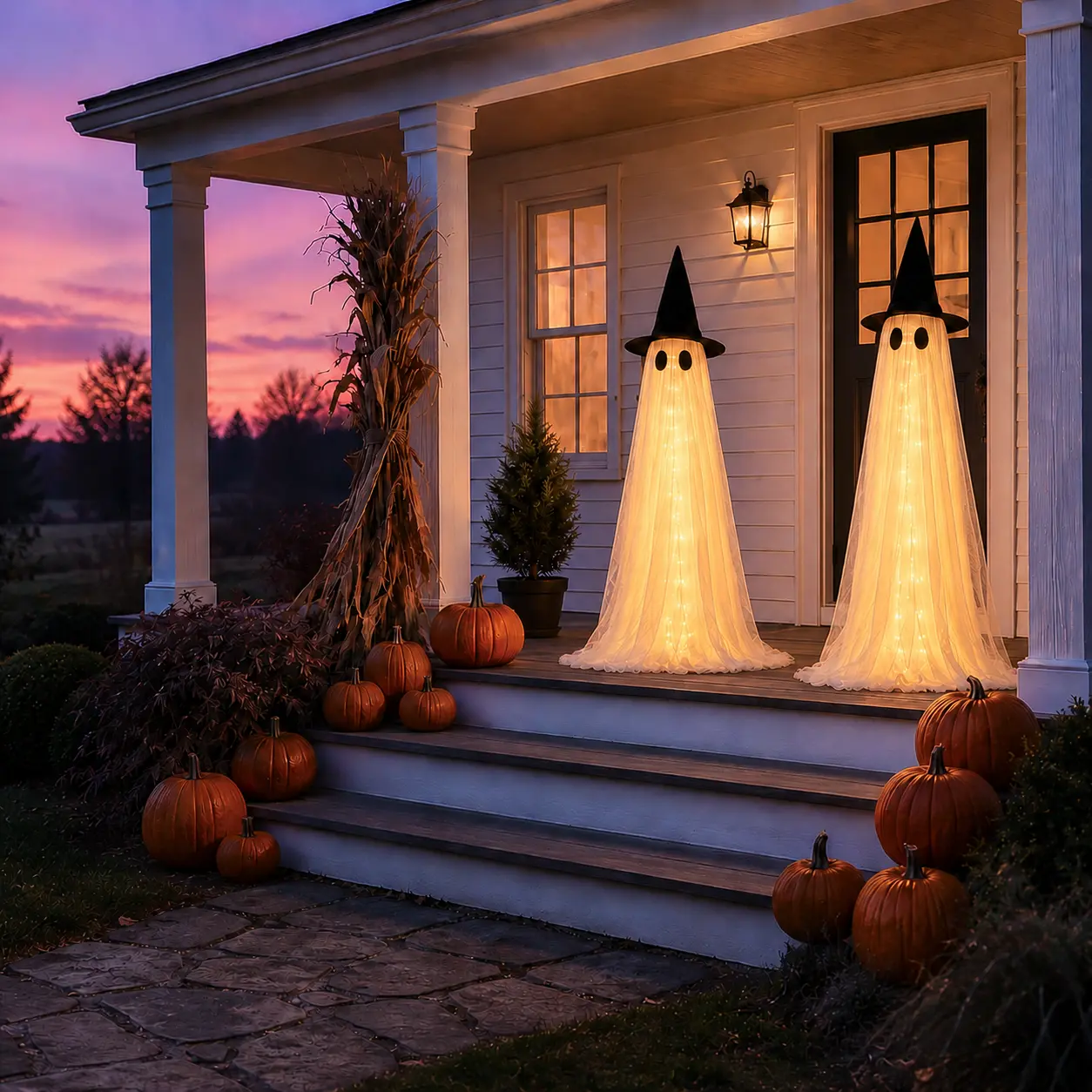5Ft Halloween Ghost Decorations, 2-Pack Outdoor/Indoor