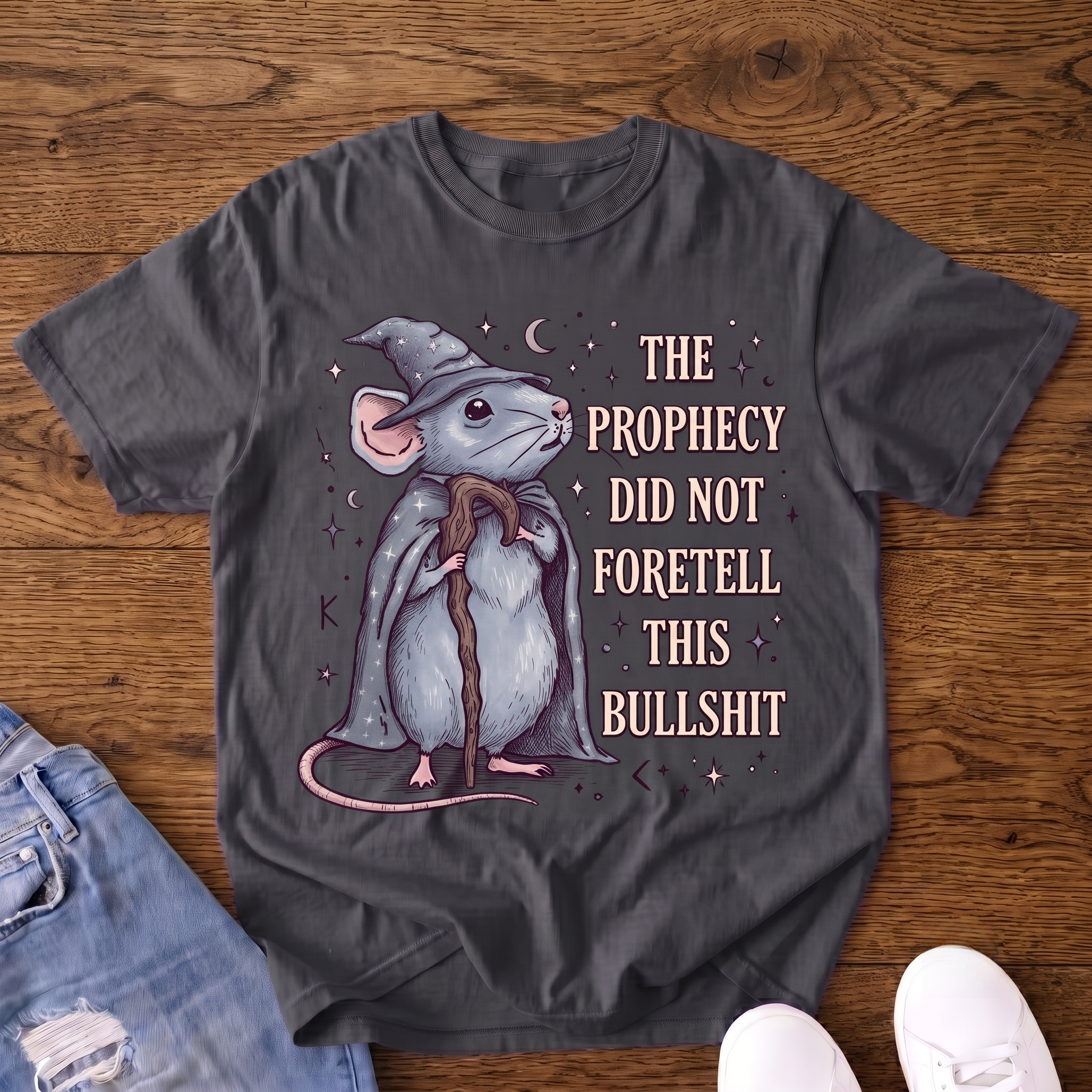 The Prophecy Failed Wizard Mouse VintageT-shirt