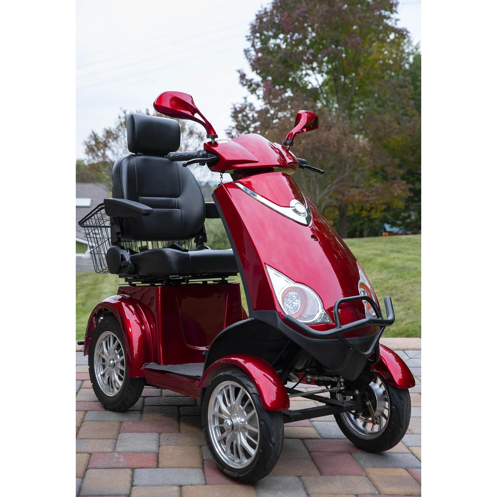 Heavy Duty 4-Wheel Mobility Scooter - 60V/20Ah,35 Miles for Seniors 500lbs with Adjustable Seat and Drum Brake