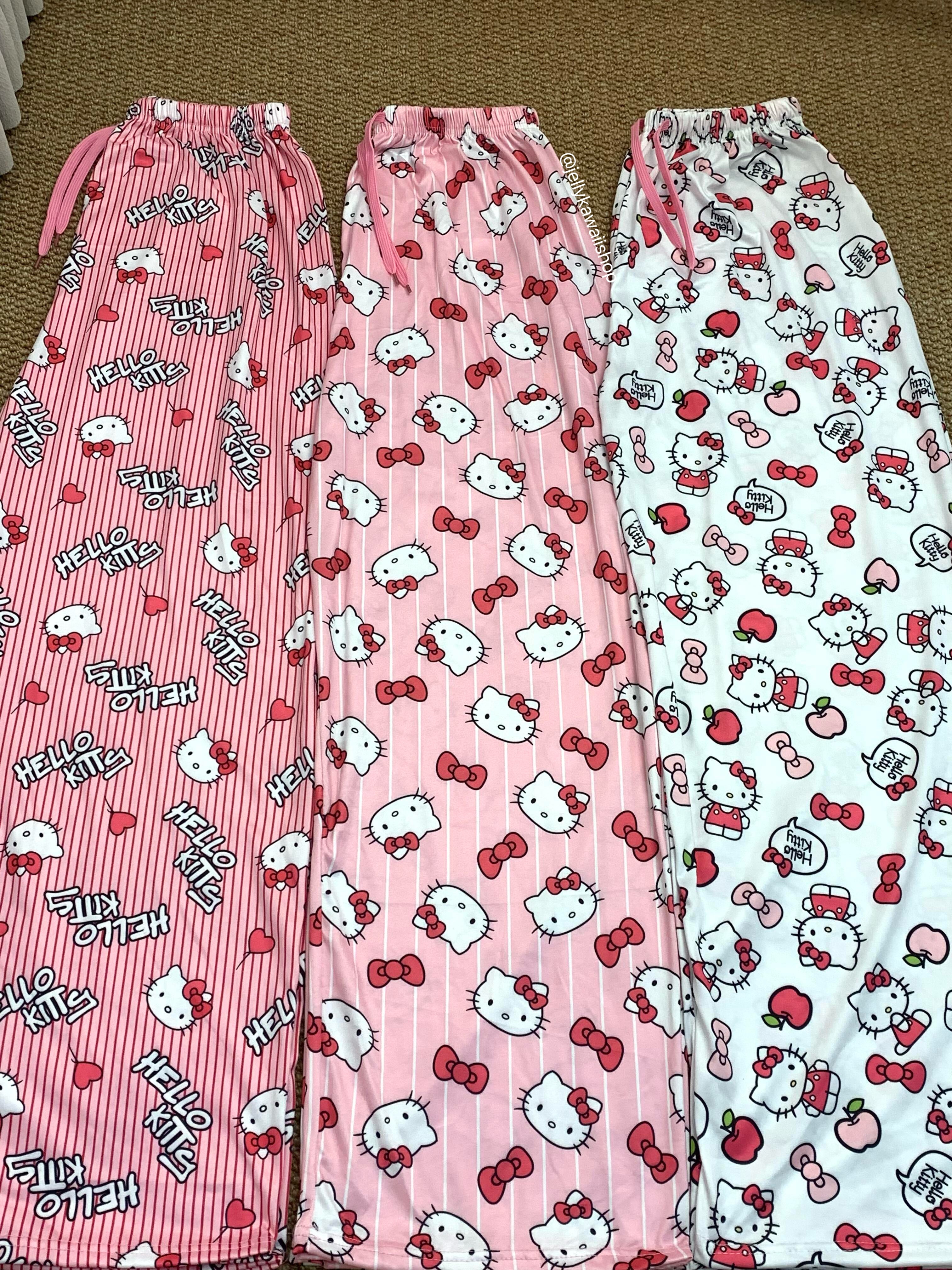 Hellokitty Pants Pajama Cute Soft Long Bottoms Women Pjs Pj Jammies Gift