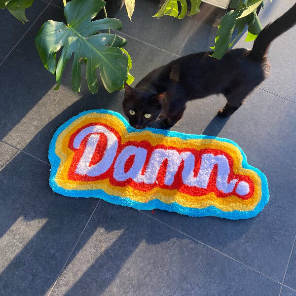 F*ck Colorful Tufted Rug