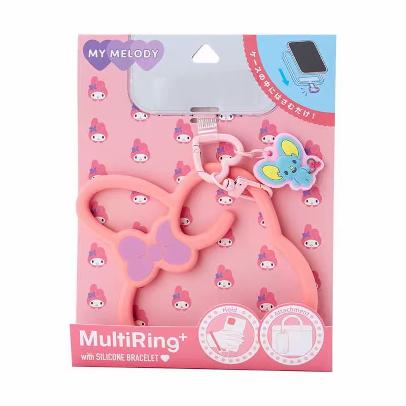 Sanrio Multi-ring Slicone Bracelet Phone Charm Wrist Strap