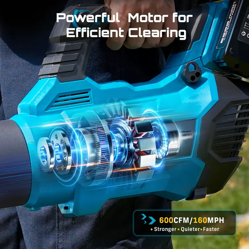 🔥Last Chance Sale🔥40V Cordless Electric Leaf & Snow Blower - Brushless Motor, 680 CFM/210 MPH