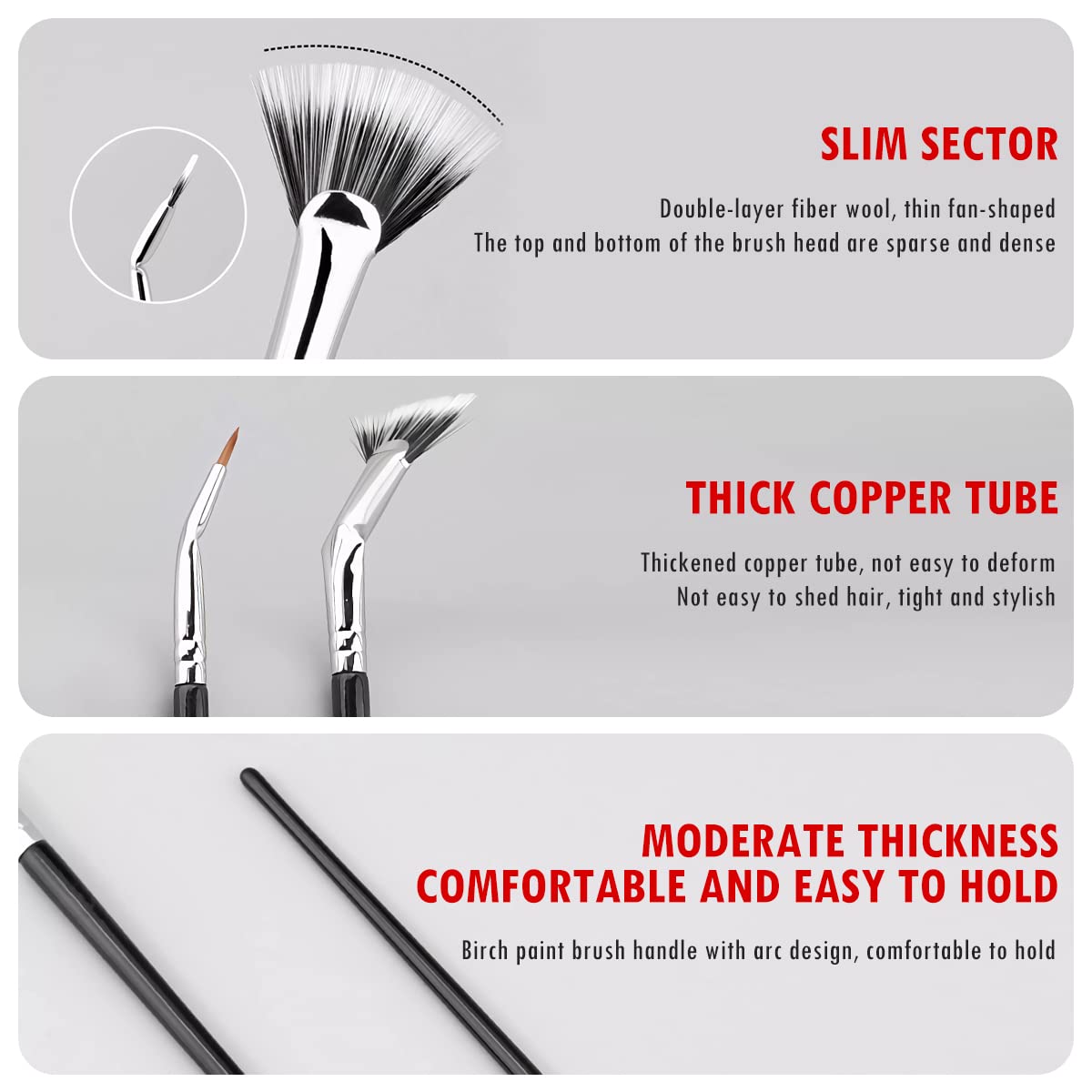 Foldable angled eyelash brus