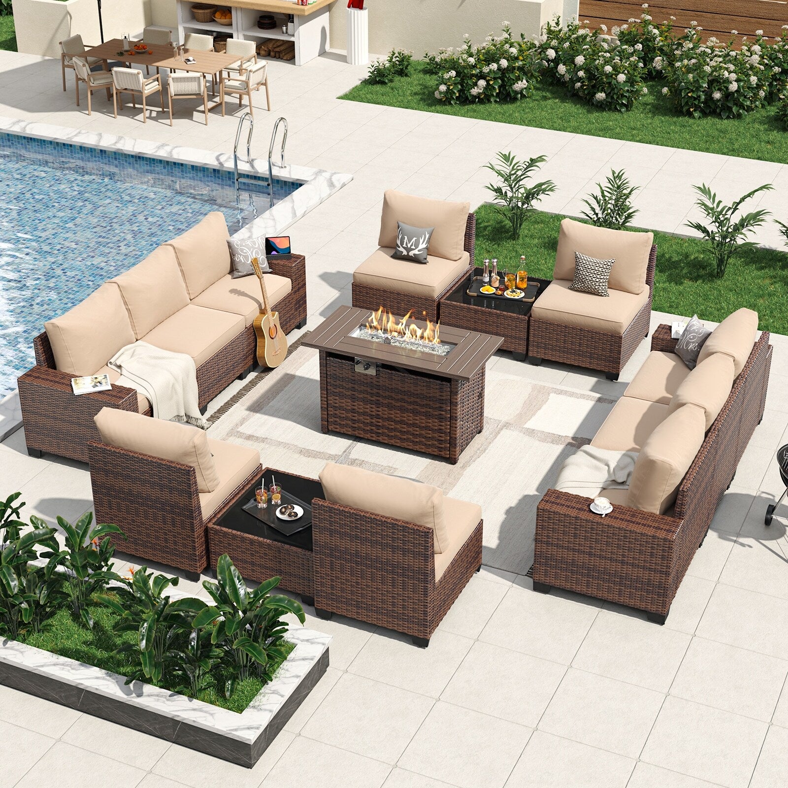 Patio Furniture Set , Outdoor Sectional Sofa Set