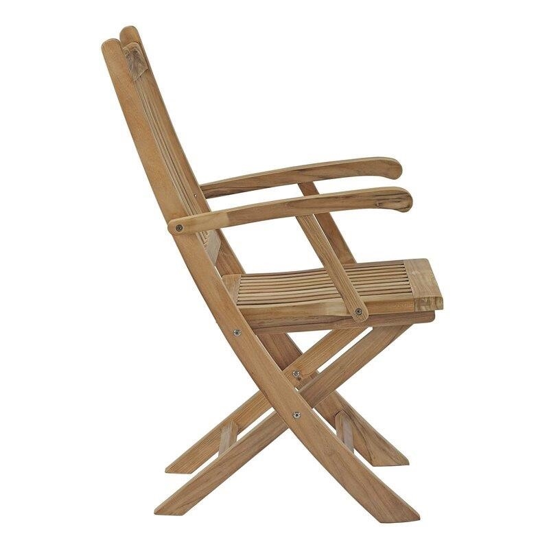 Sidney Rectangular 6 - Person 108.5'' Long Teak Dining Set