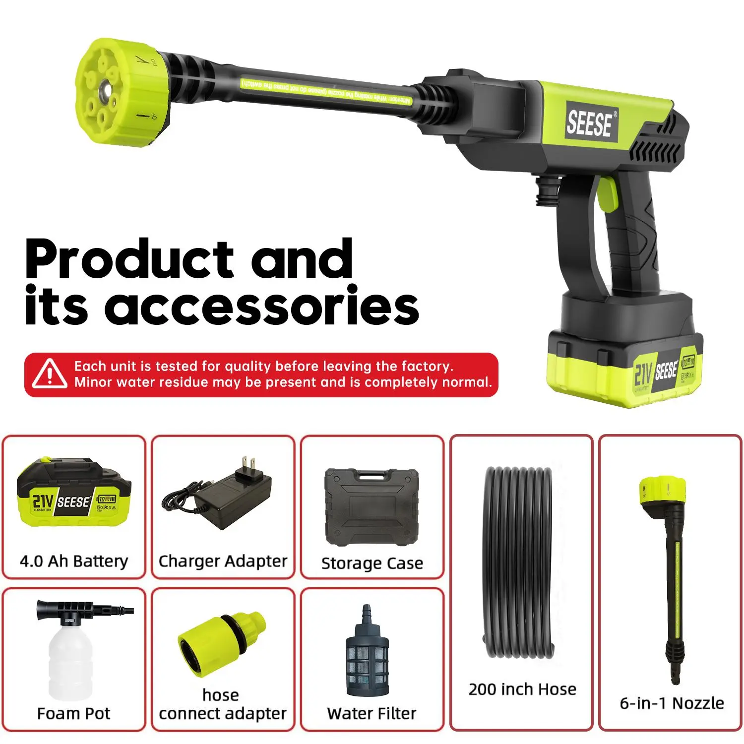 21V Cordless Car Cleaning Kit