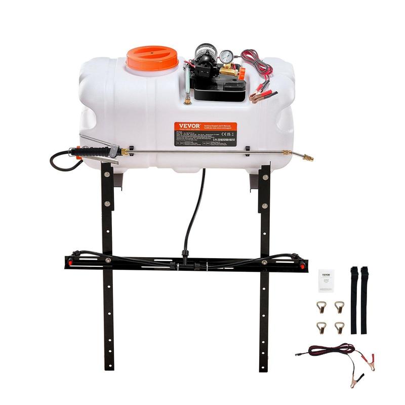 Battery Powered Backpack Sprayer,  4 Gallons Electric Backpack Sprayer, 2 Wands & 8 Nozzles, Adjustable 0-90 PSI, 4H Runtime, Portable Yard Garden Lawn Sprayers for Weeding Spraying Cleaning