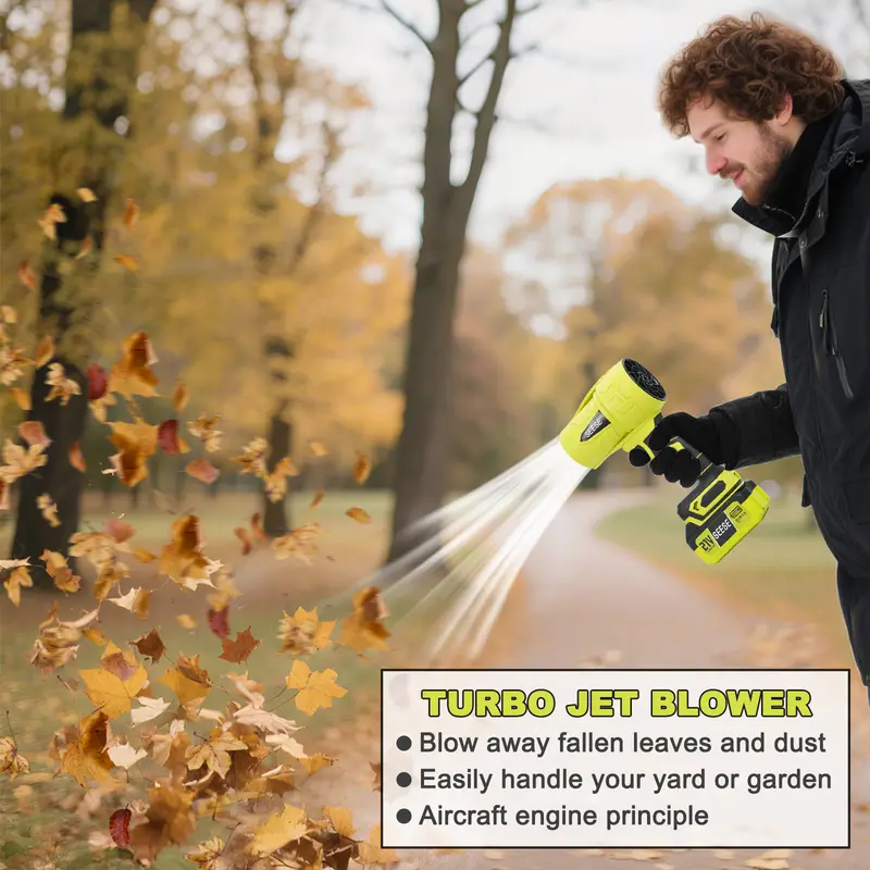 Turbo Jet Blower Cordless Air Duster - Dry the Whole Car Without Touching the Paint