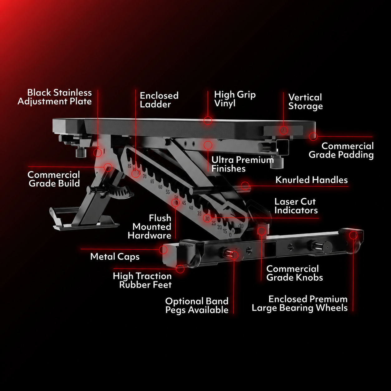 🔥 25-in-1 Adjustable Weight Bench System – Heavy-Duty Home Gym Bench with 7 FREE Training Attachments Included
