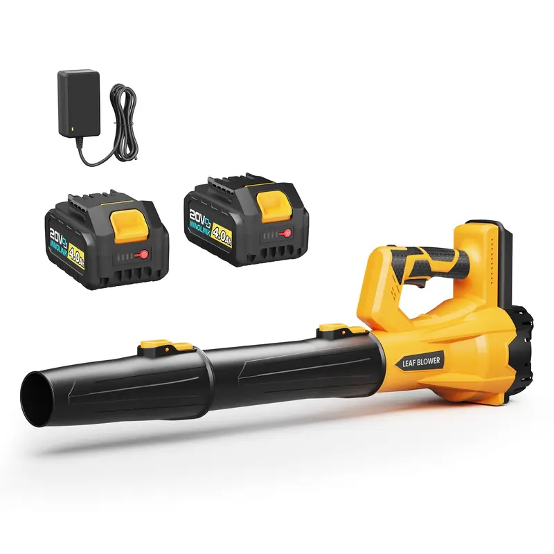 Cordless Handheld Leaf Blower  Powerful Electric Model with 6 Adjustable Wind Speeds