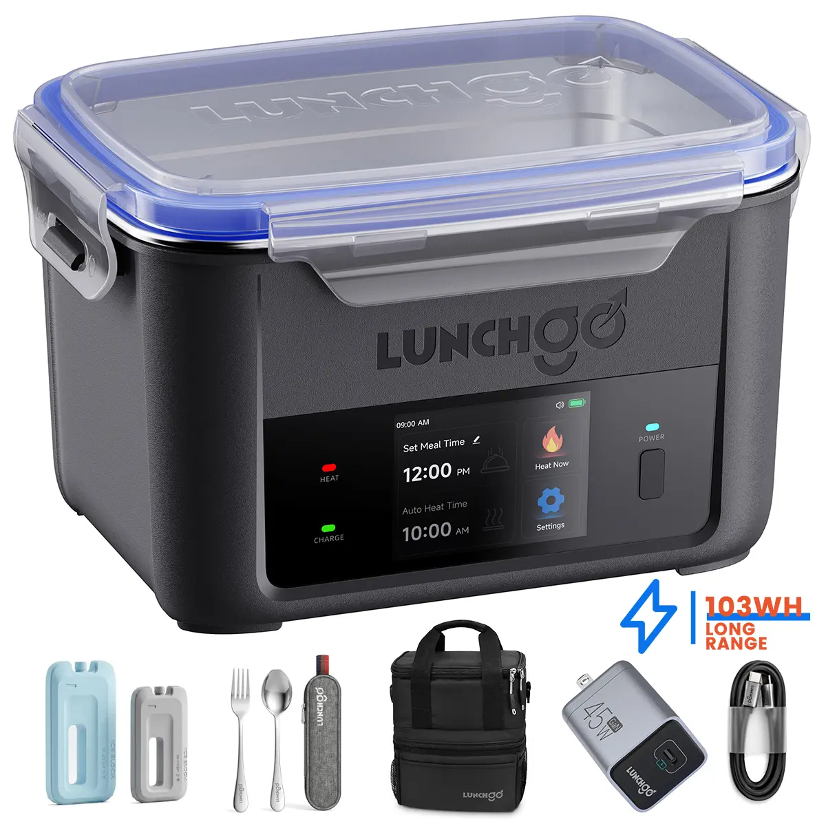 G1 Cordless Heated Lunch Box, 5 Cups