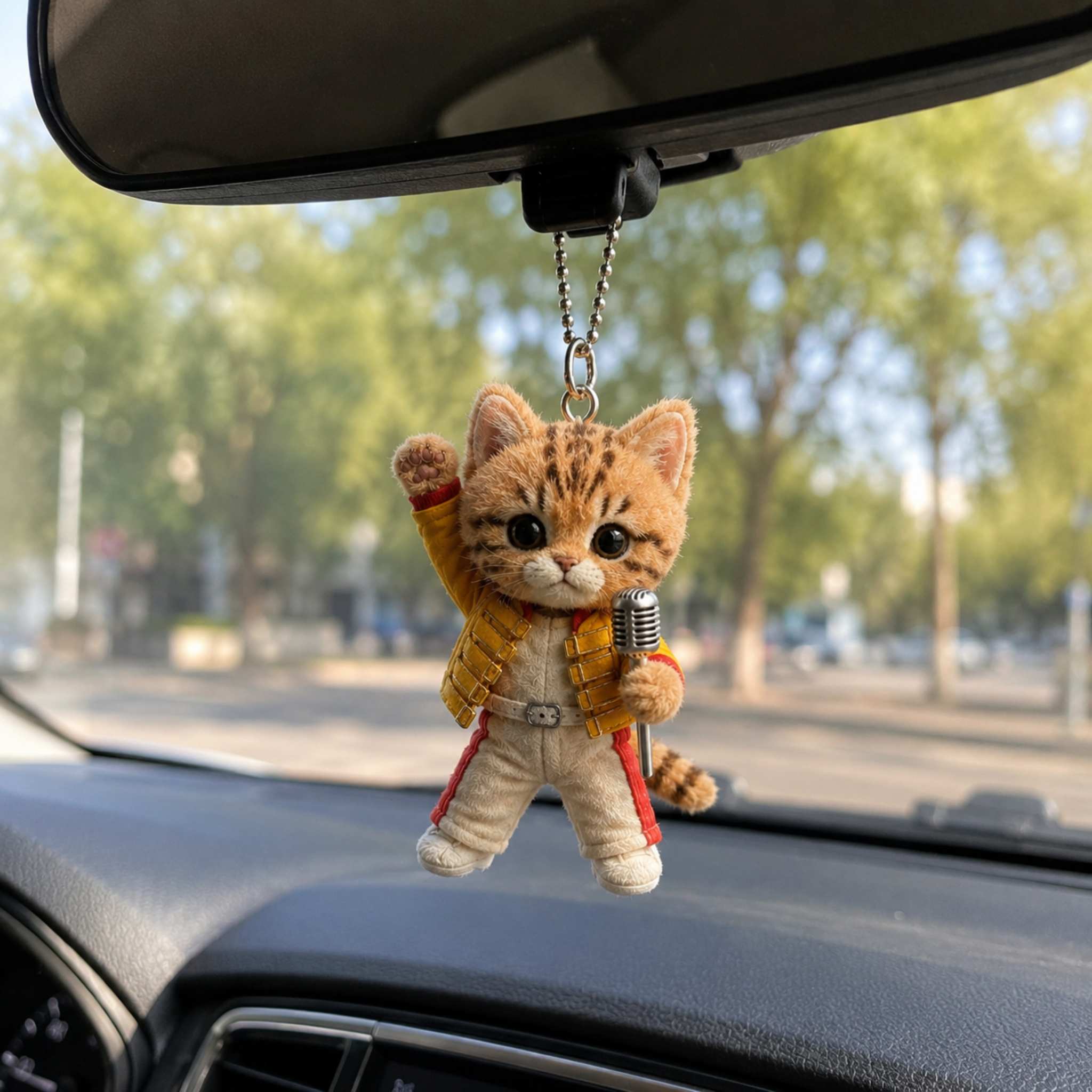 Rockstar Kitty Car Charm