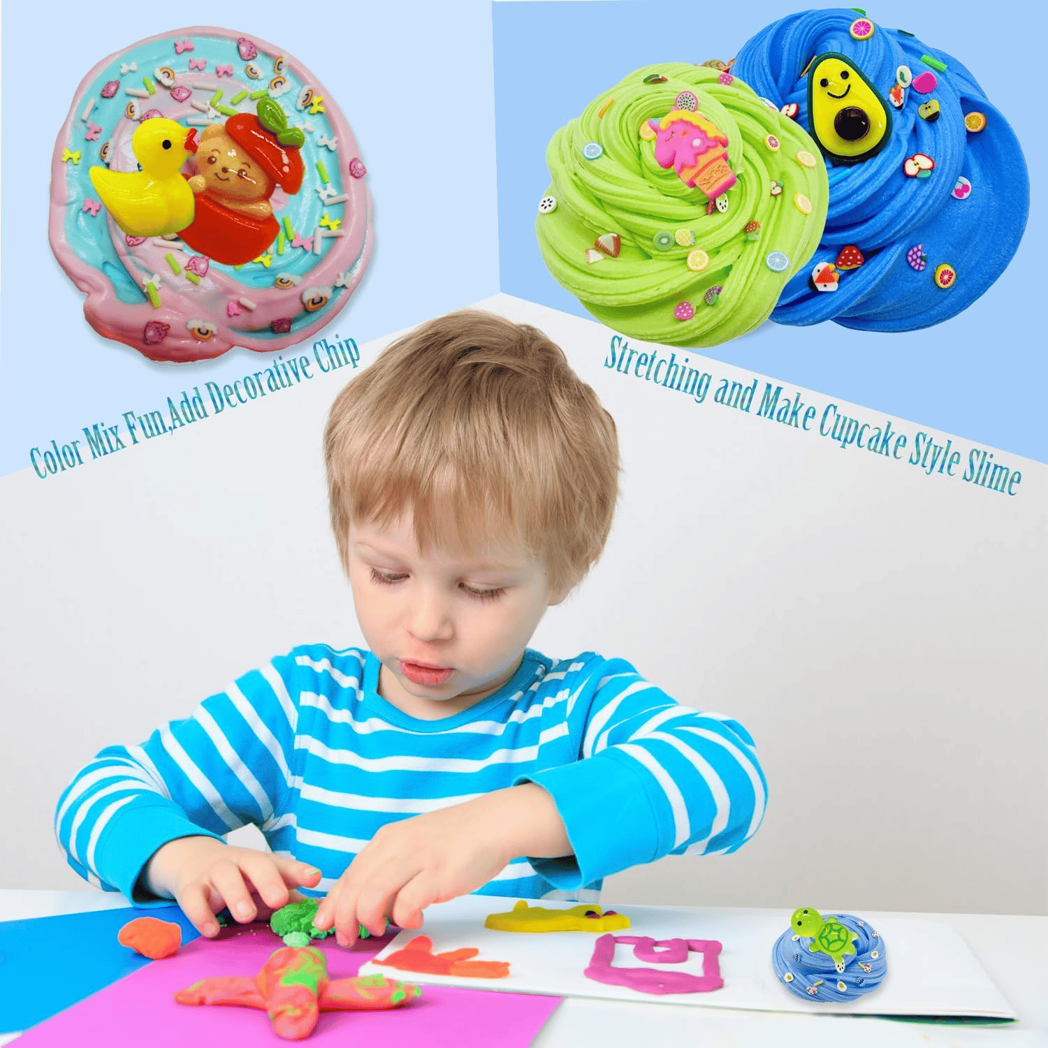 ⏰Christmas Sale 46% OFF!!🎁Super Clay Slime DIY Soft & Squishy Clay Scented Slime Sensory Clay