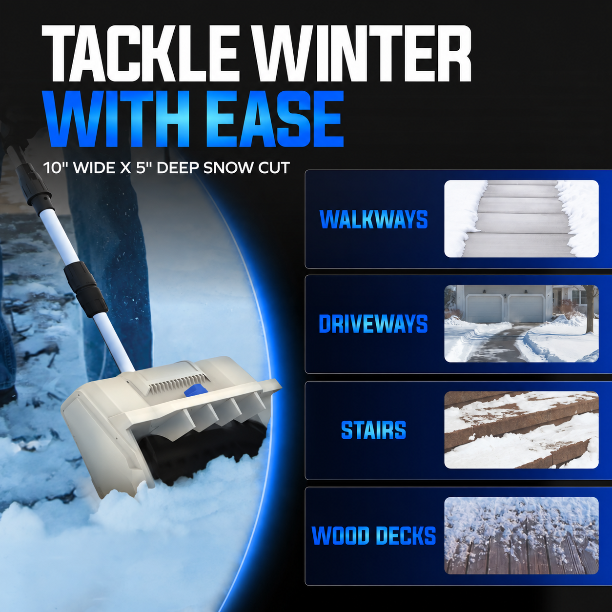❄️ Winter Clearance — 20V Cordless Snow Shovel Kit with Battery & Charger ⚡