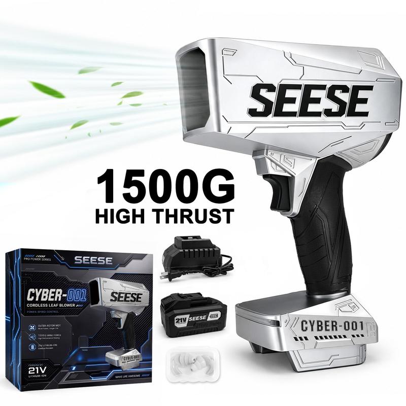 2000G Cyber Cordless Leaf Blower Violent TurboFan,120 MPH+,BrushlessPure Copper Motor Jet Fan With Battery,CordlessTurbo Super Power Air Duster, Car Drying after Wash