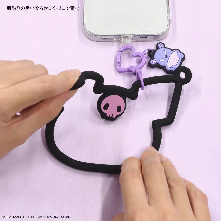Sanrio Multi-ring Slicone Bracelet Phone Charm Wrist Strap