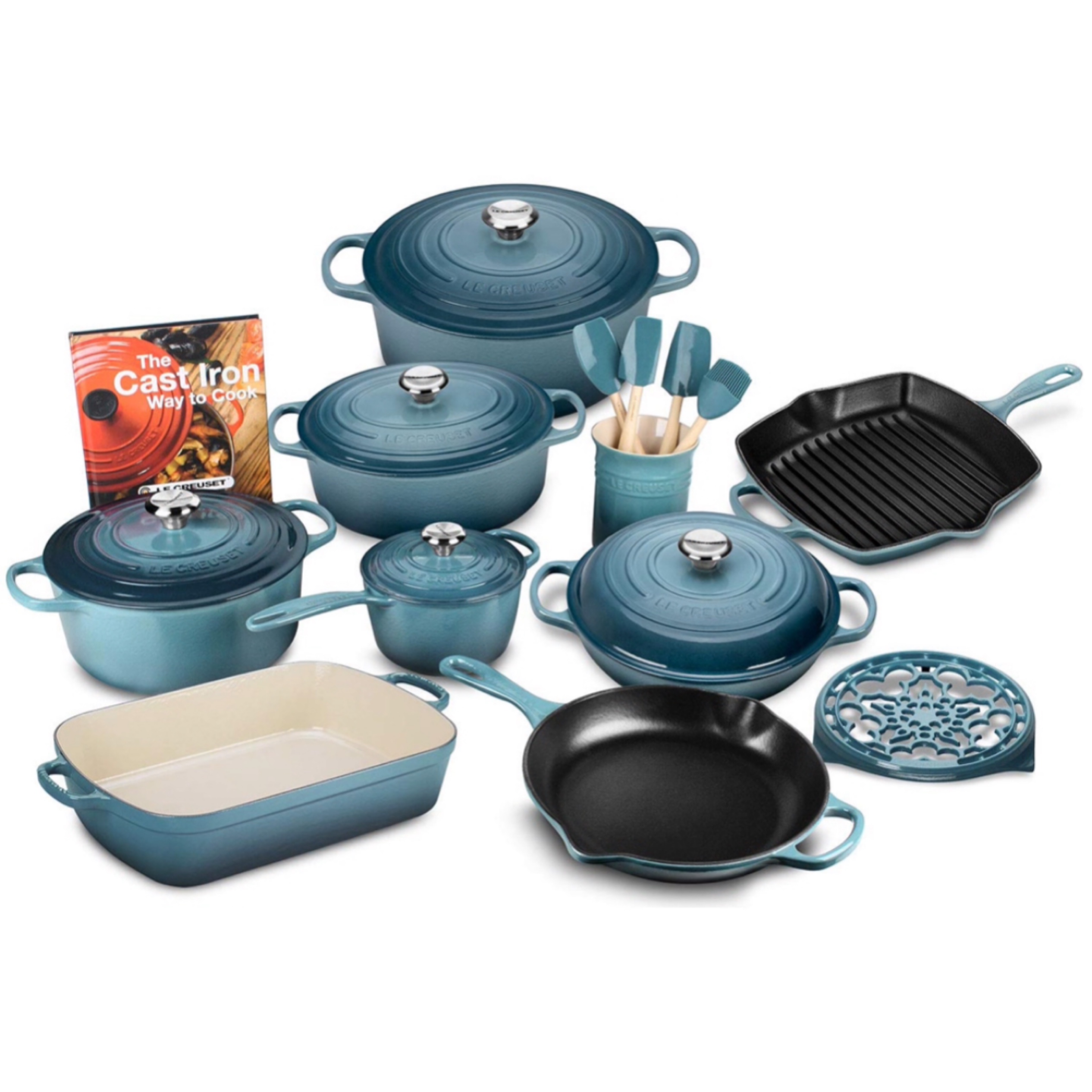 Le Creuset Mixed Material 20-Piece Set - Cerise
