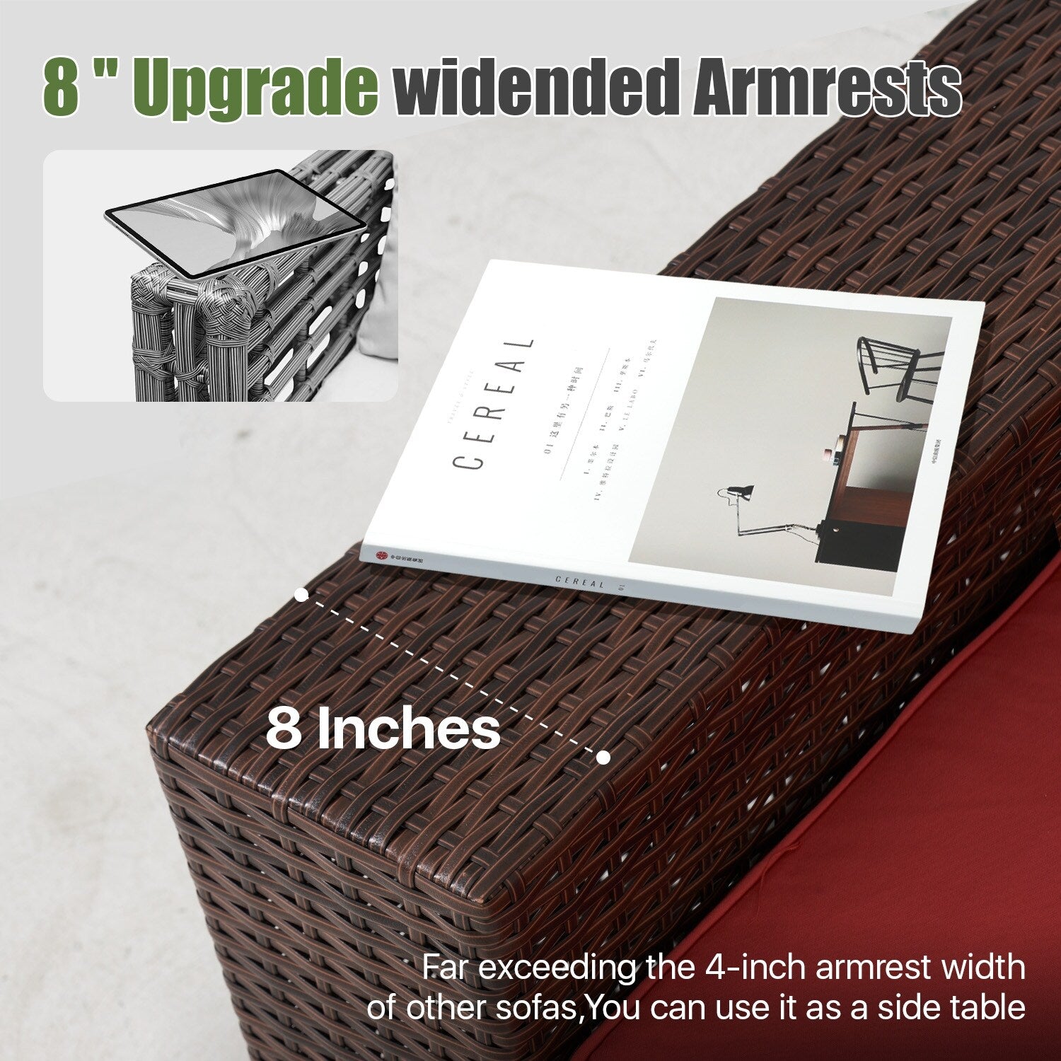 Patio Furniture Set , Outdoor Sectional Sofa Set