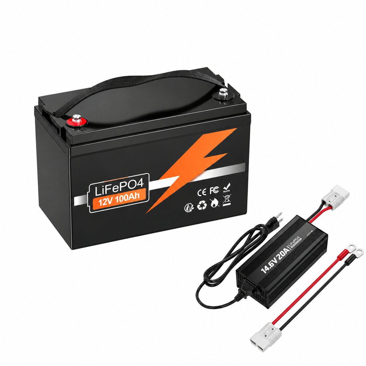 🔥 12V 100Ah LiFePO4 Deep Cycle Battery – Long-Life Power for RV, Solar & Off-Grid Use