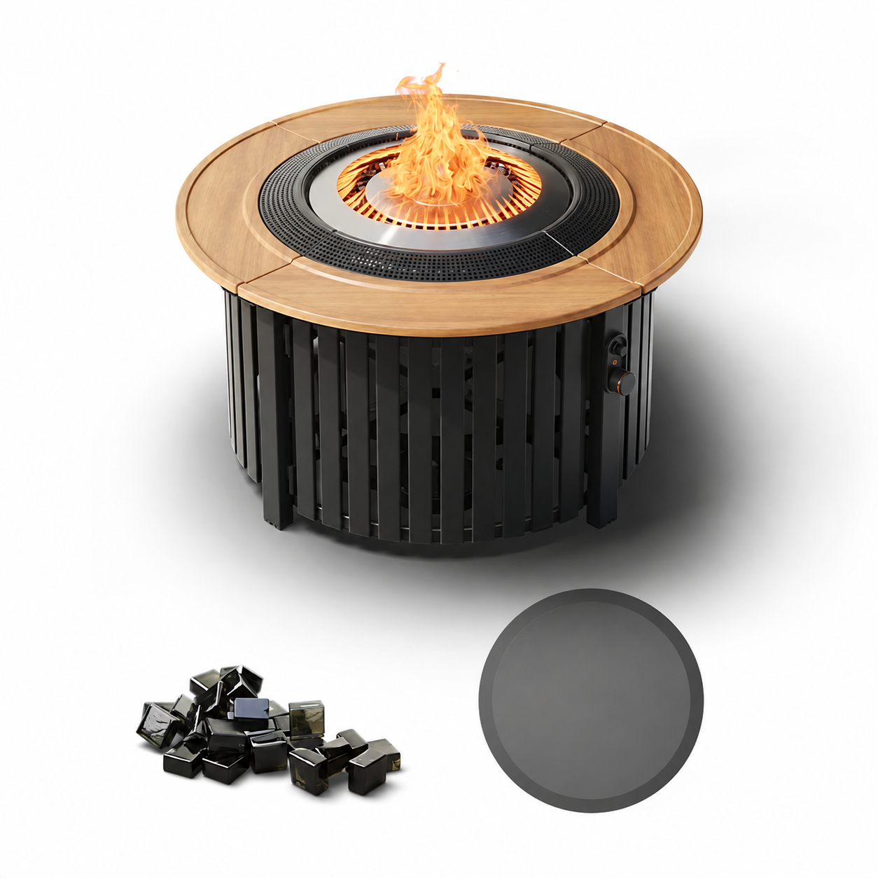 🔥 72,000 BTU Propane Fire Table – Smokeless Outdoor Patio Heater with Instant Flame