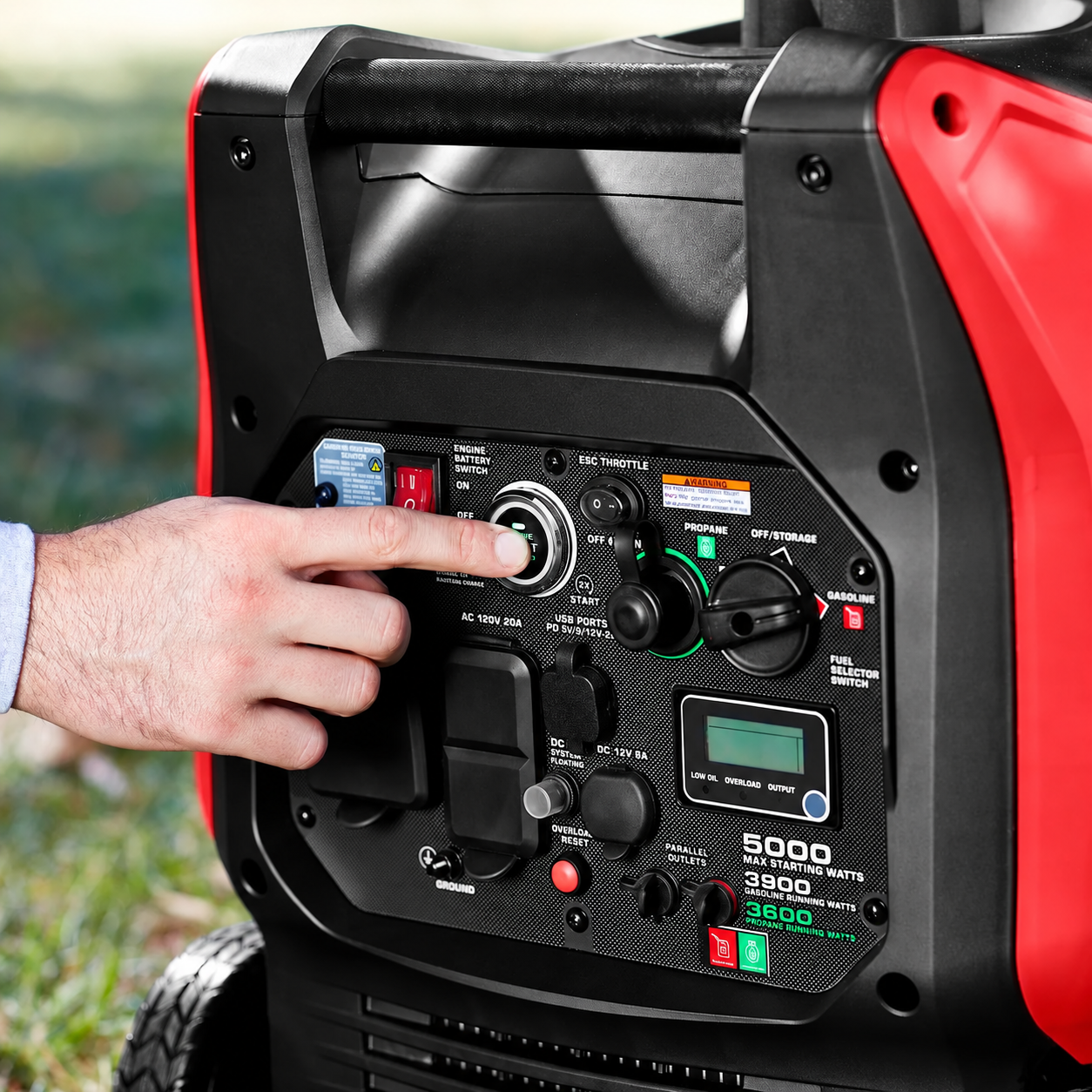 ⚡ 5000W Dual-Fuel Quiet Inverter Generator – Remote Start, Gas & Propane Ready 🔥🏕️