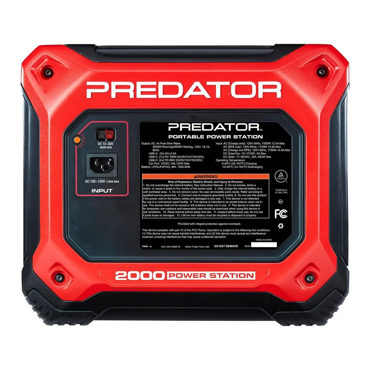 ⚡ Special Offer — 2000W Portable Power Station | 1545Wh LiFePO4 Battery & Fast AC Charging 🔋