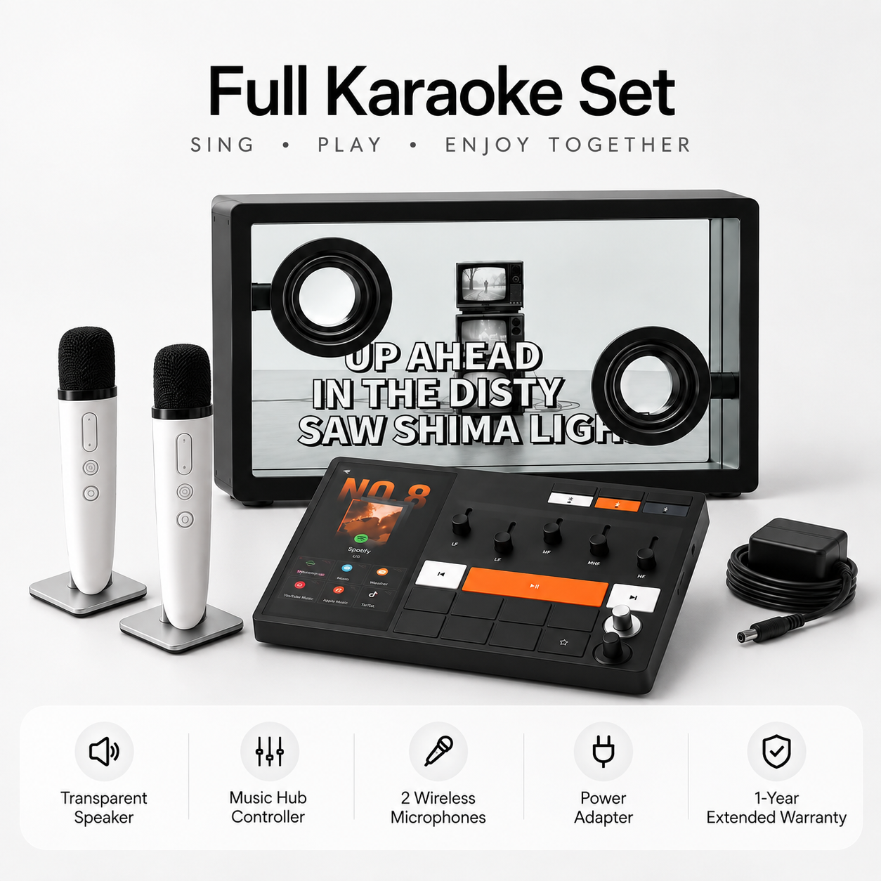 🏭 Factory Promotion – AI Lyric Transparent Speaker, See Your Music Come Alive 🎶✨