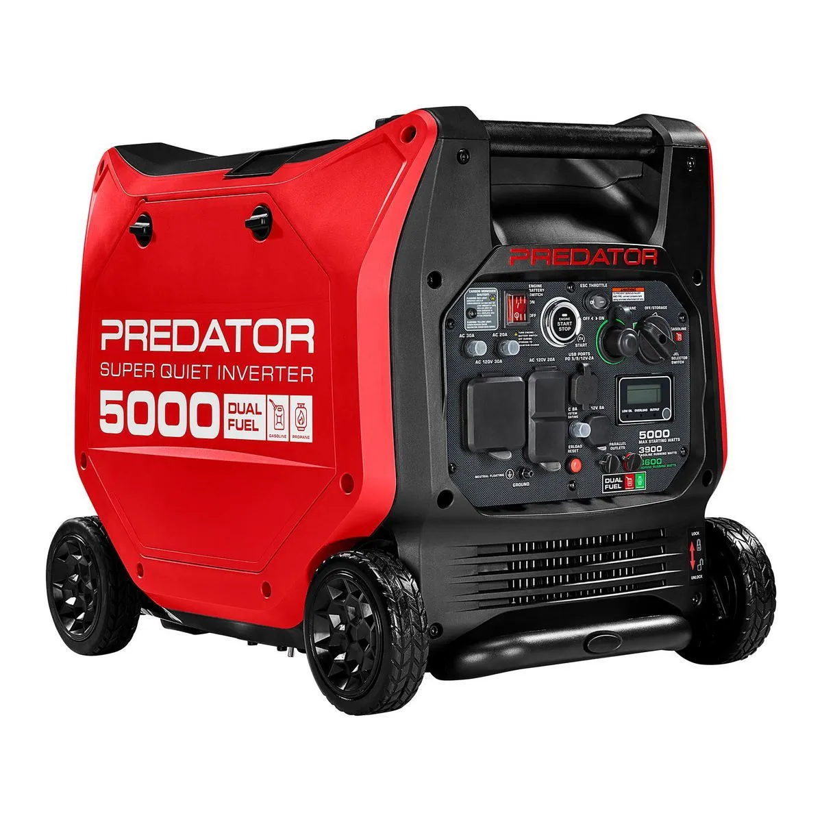 ⚡ 5000W Dual-Fuel Quiet Inverter Generator – Remote Start, Gas & Propane Ready 🔥🏕️