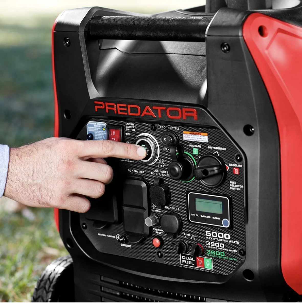 ⚡ 5000W Dual-Fuel Quiet Inverter Generator – Remote Start, Gas & Propane Ready 🔥🏕️