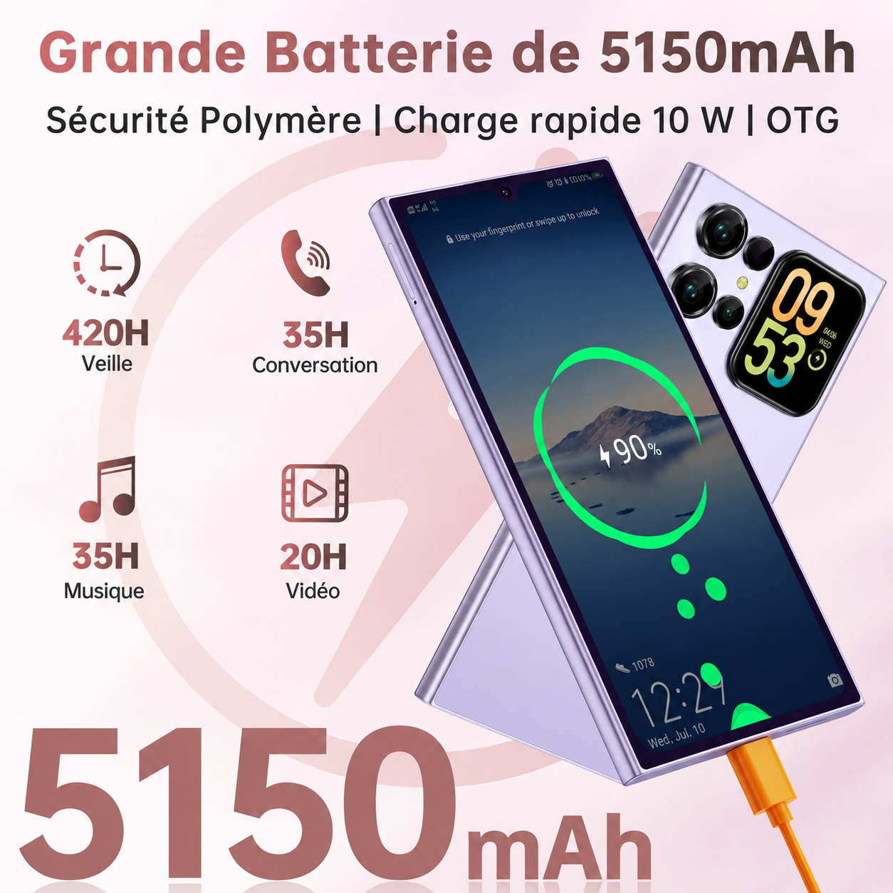 Limited Offer: Dual-Screen 4G Smartphone with 6.88” Display & 5150mAh Battery