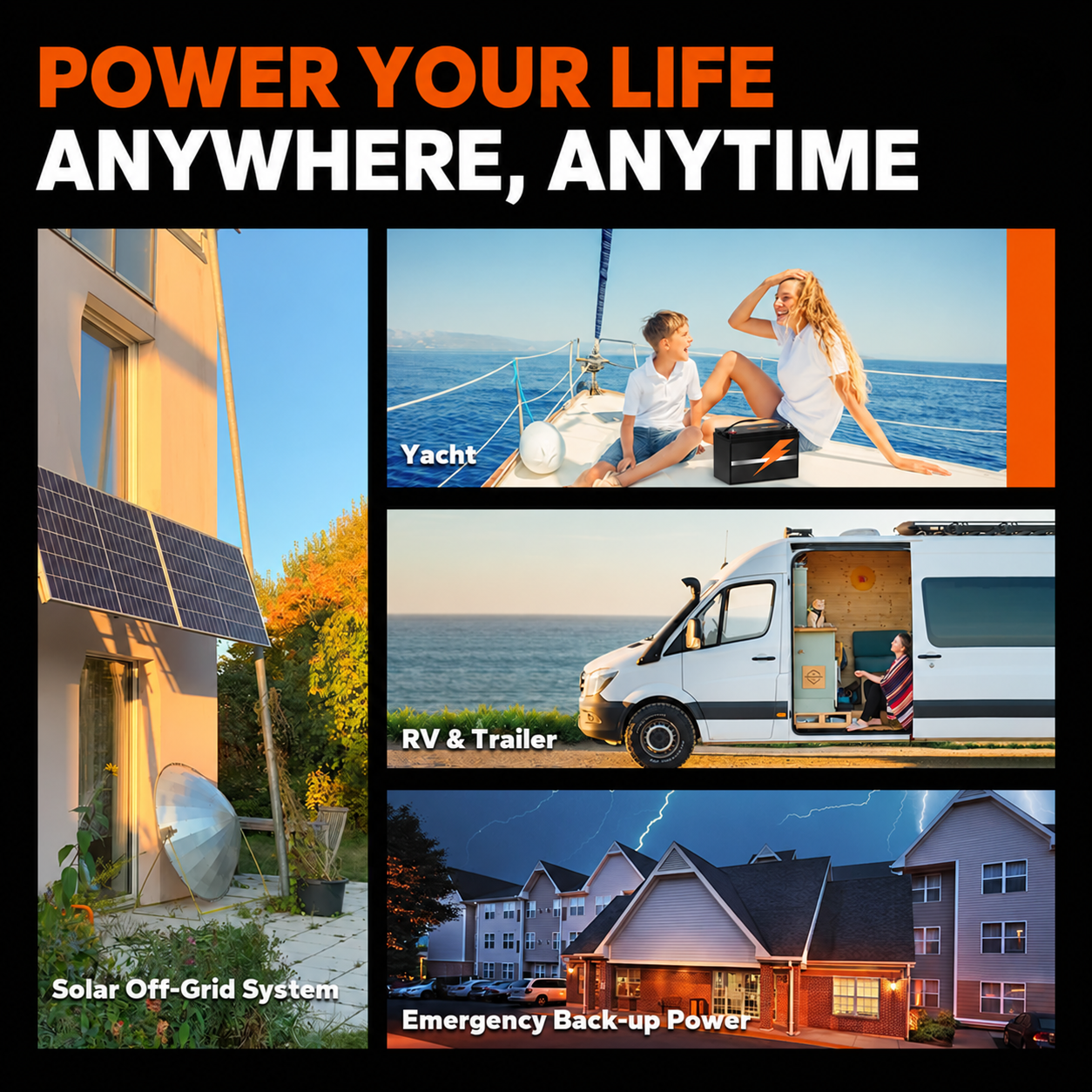 🔥 12V 100Ah LiFePO4 Deep Cycle Battery – Long-Life Power for RV, Solar & Off-Grid Use