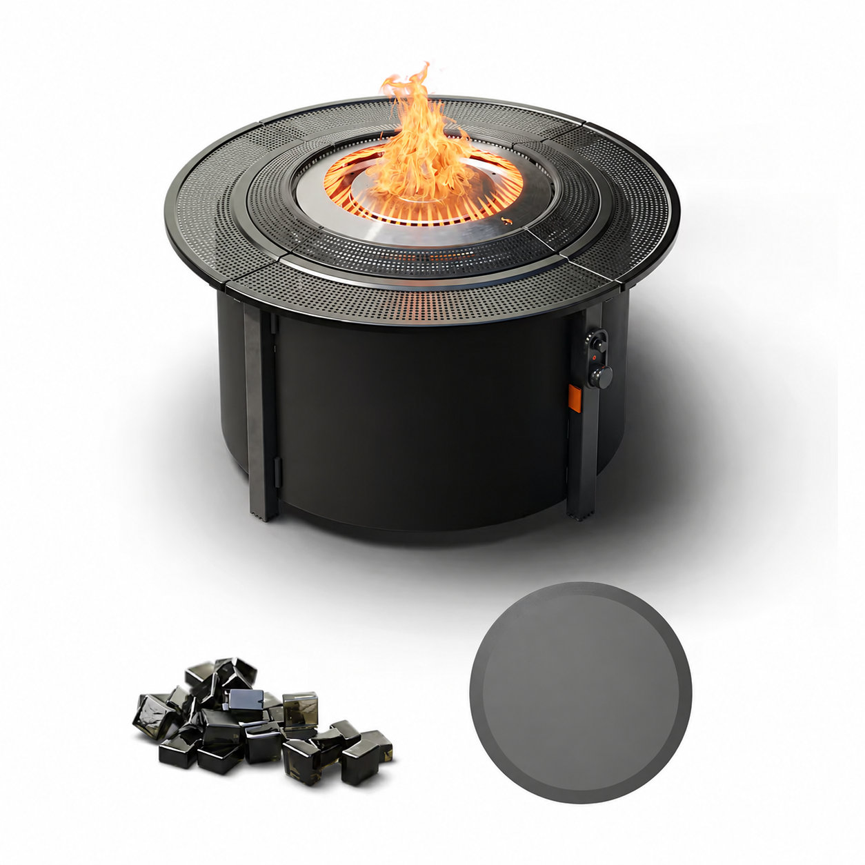 🔥 72,000 BTU Propane Fire Table – Smokeless Outdoor Patio Heater with Instant Flame