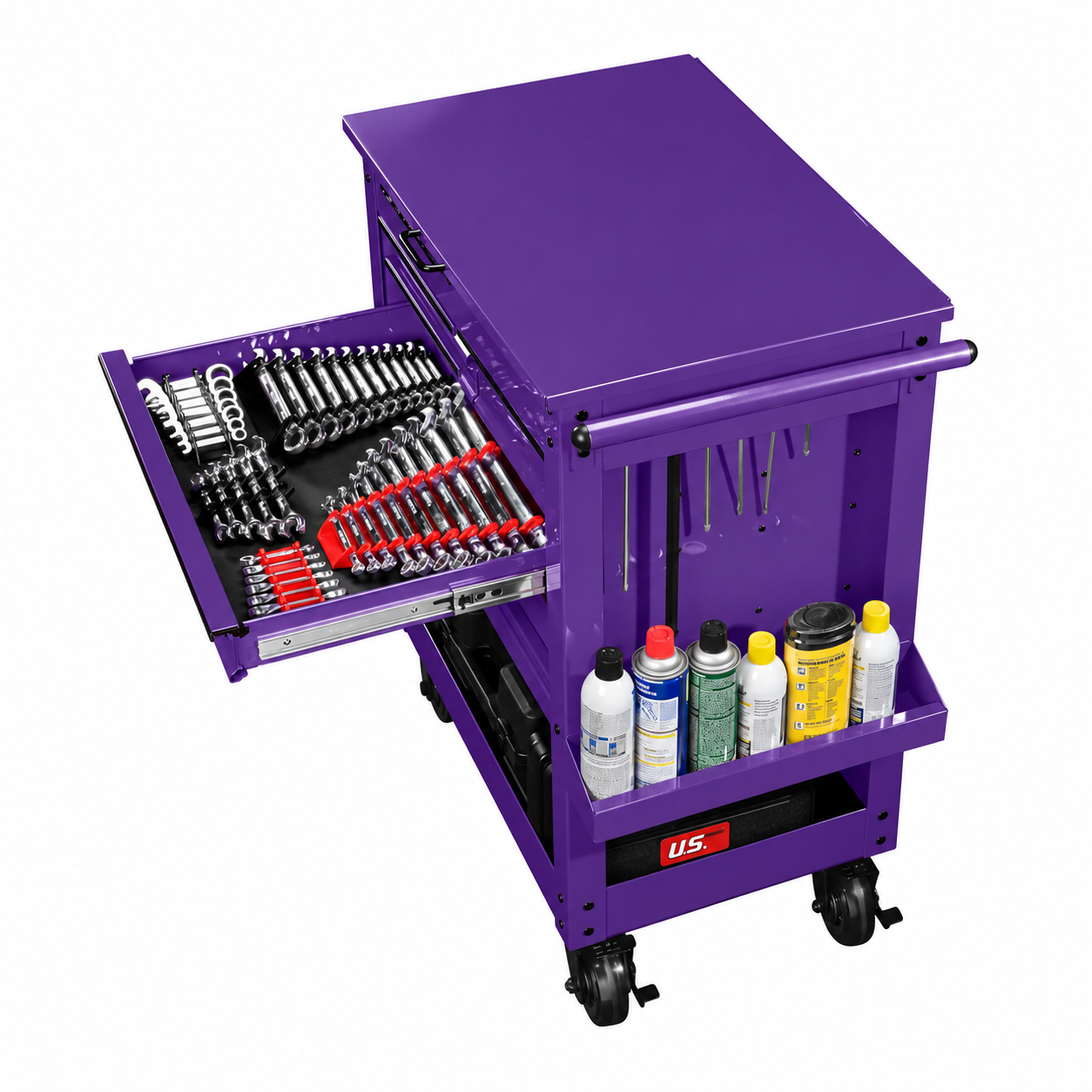 🔥 Limited-Time Tool Cart Deal! 5-Drawer Rolling Storage Cart with 700 LB Capacity 🛠️📦