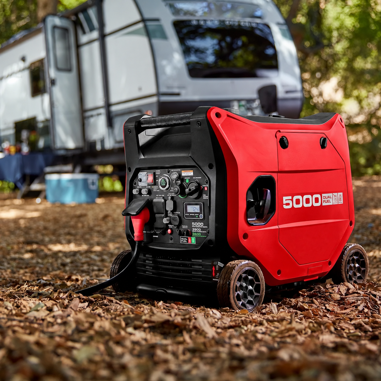 ⚡ 5000W Dual-Fuel Quiet Inverter Generator – Remote Start, Gas & Propane Ready 🔥🏕️