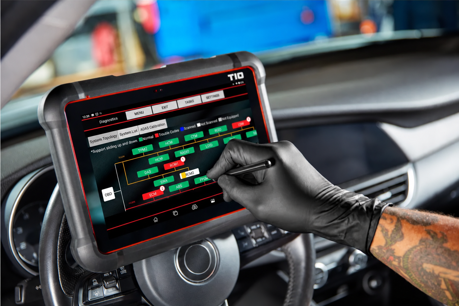 🔥 Factory Sale | T10 Professional Automotive Diagnostic Scanner – OE-Level Full System Scan, Bi-Directional Control, Battery Tester & Borescope Kit