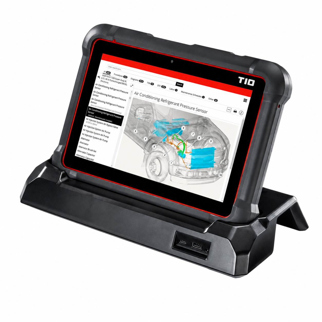 🔥 Factory Sale | T10 Professional Automotive Diagnostic Scanner – OE-Level Full System Scan, Bi-Directional Control, Battery Tester & Borescope Kit
