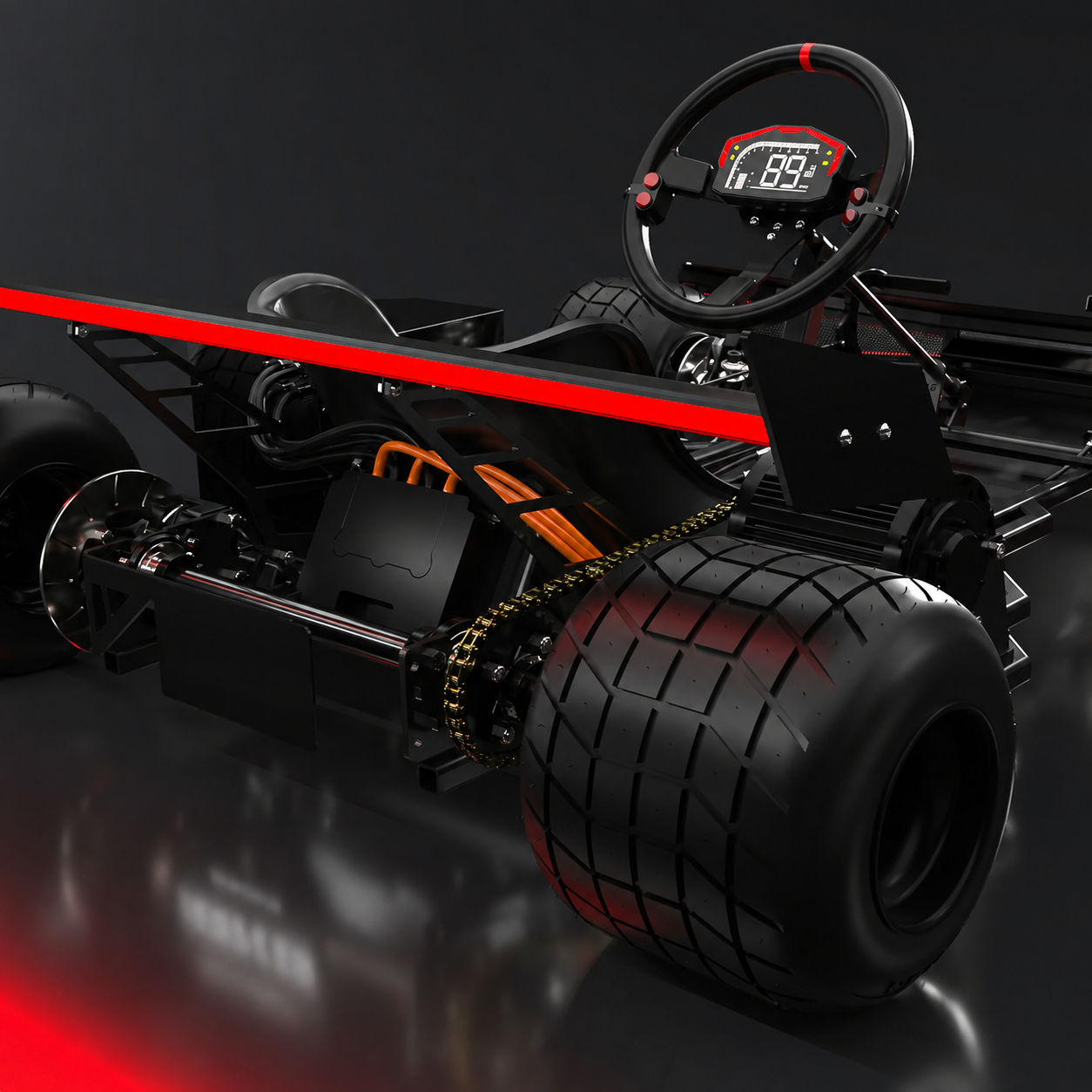 🏁 72V Adult Electric Racing Go Kart – 90 MPH Road-Ready Performance Kart 🔥