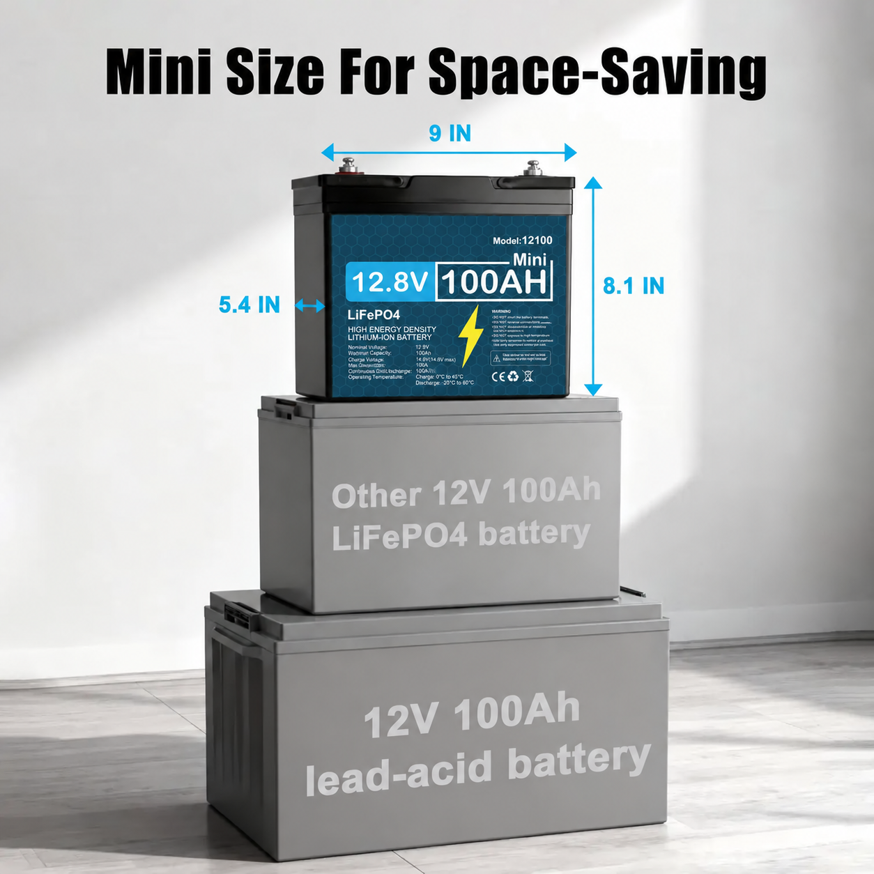 🔥 Factory Sale: 12V 100Ah LiFePO4 Battery with Smart BMS & 5000+ Cycles – Maintenance-Free Power for Solar, RV & Backup Systems