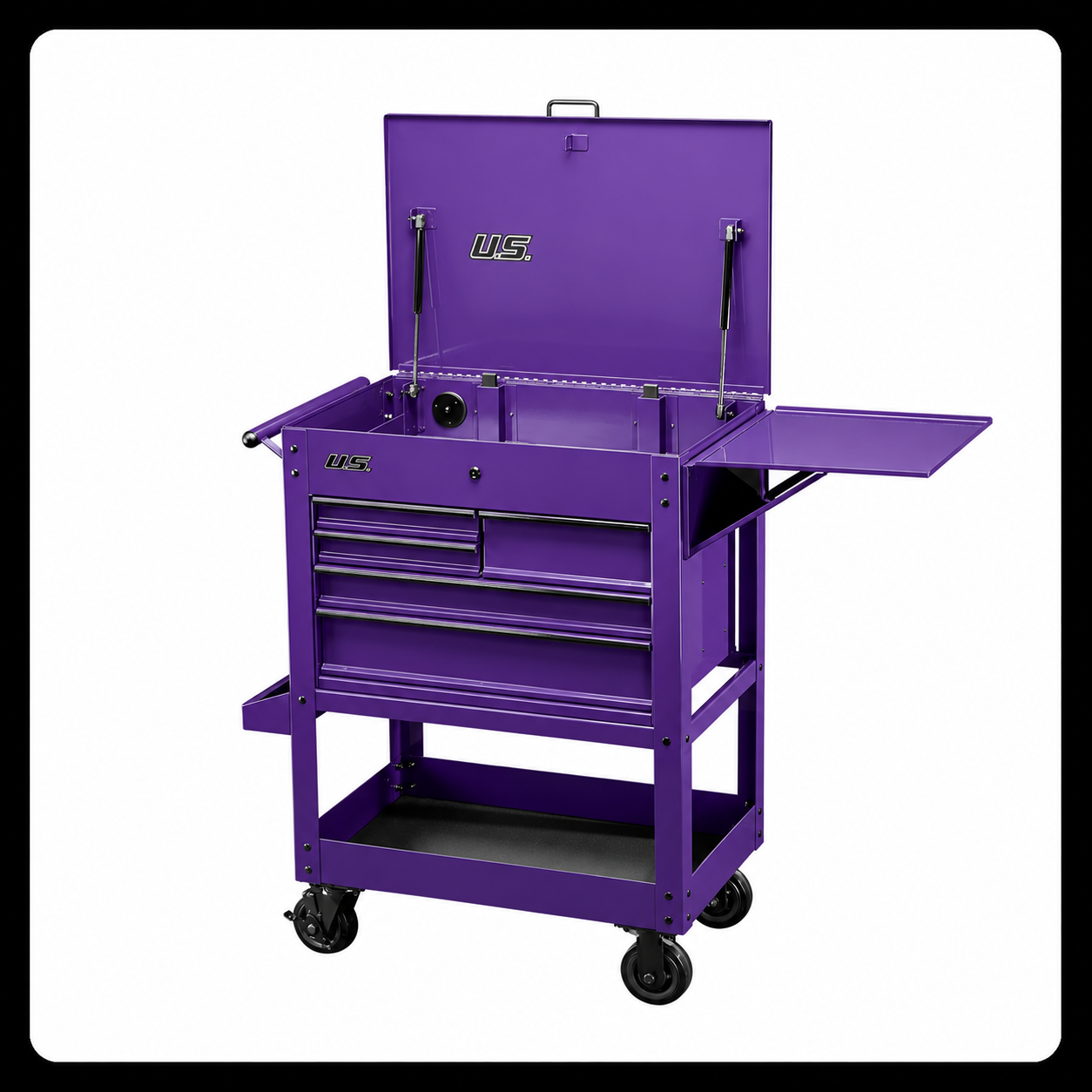 🔥 Limited-Time Tool Cart Deal! 5-Drawer Rolling Storage Cart with 700 LB Capacity 🛠️📦