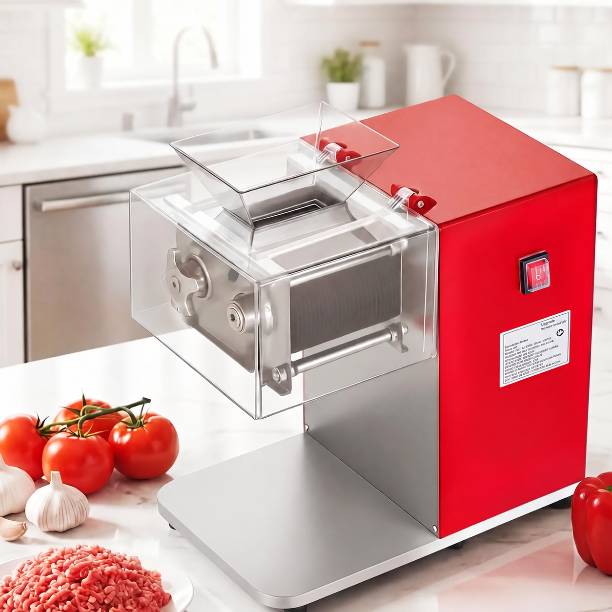 🔥 Limited-Time Deal — 850W Commercial Electric Meat Cutter, 3.5mm Stainless Steel Slicer for Fast Food Prep 🥩⚡