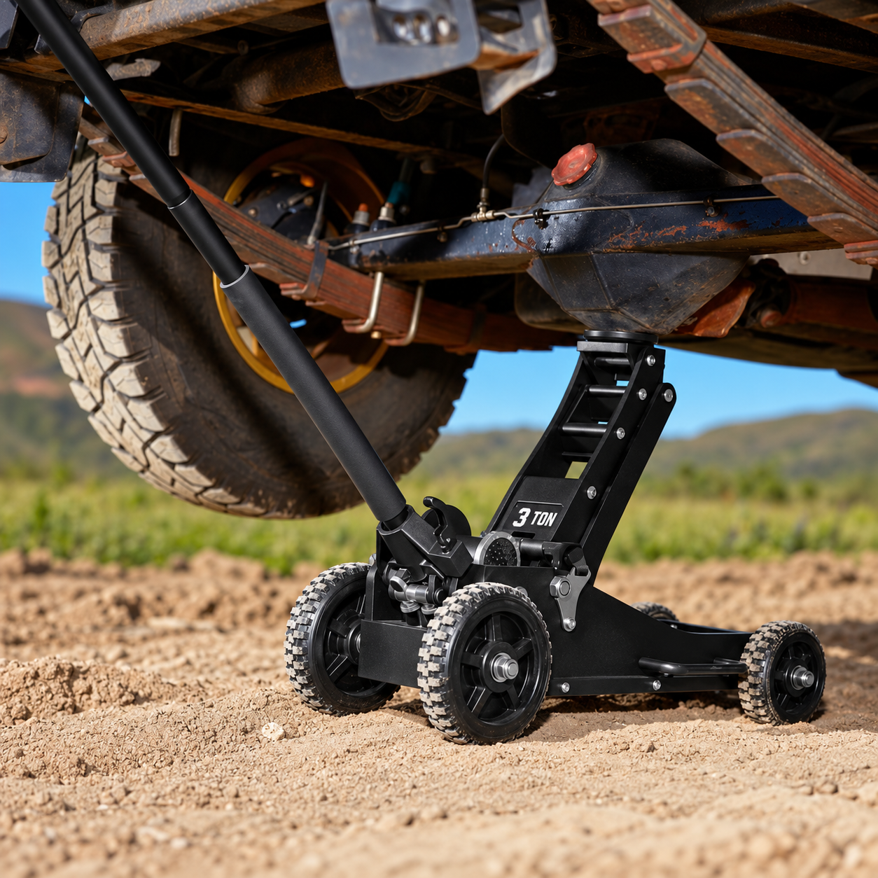 🔥 3-Ton Off-Road Jack — Lift Trucks, SUVs & ATVs with Ease! 🚙💪